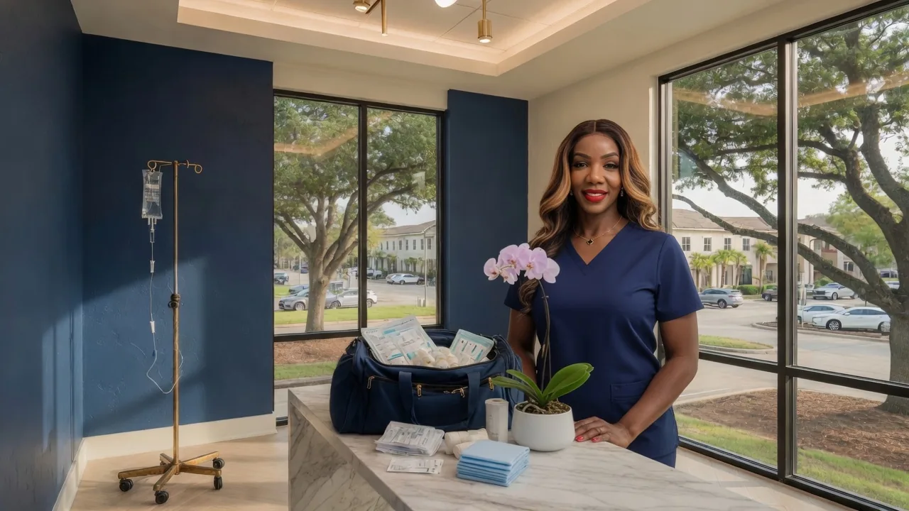 RapidRefresh grand opening Fondren Houston September 12 2026 Rahab Njuguna, RN, hosting the RapidRefresh Mobile IV open house at 3001 Fondren Road in Houston ZIP 77063